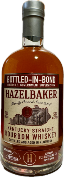 NULU Straight Bourbon Whiskey "Hazelbaker Bottled In Bond"