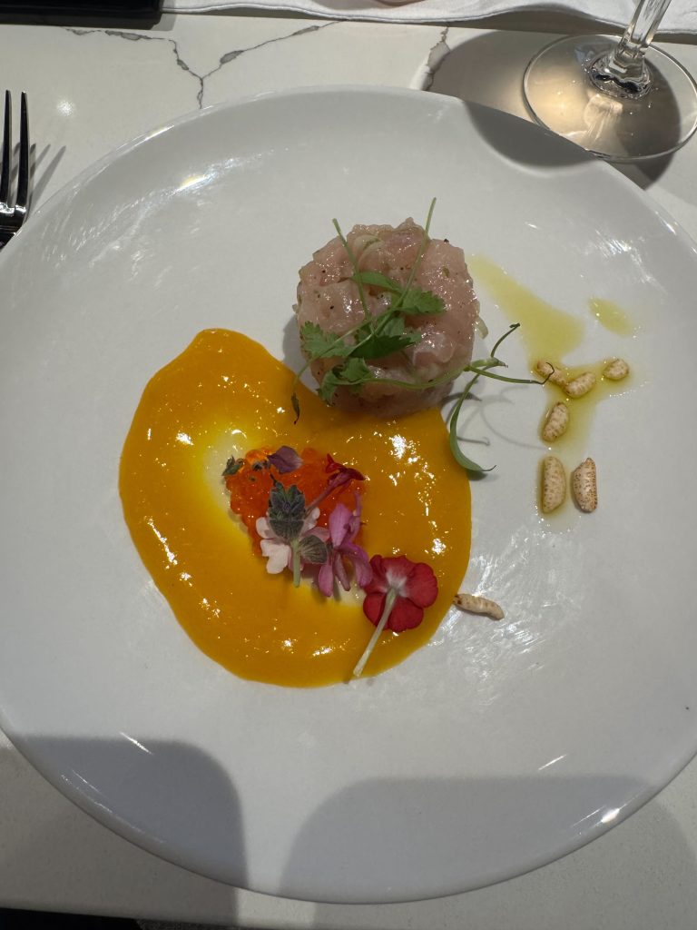 First Course – Taradito of Hamachi