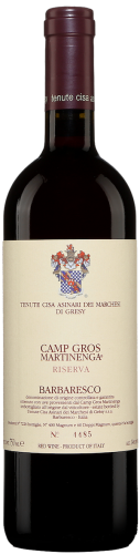 Tenute Cisa Asinari dei Marchesi di Gresy Barbaresco Martinenga Camp Gros Riserva