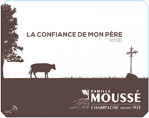 Mousse Champagne Rose de Saignee "La Confiance de Mon Pere"