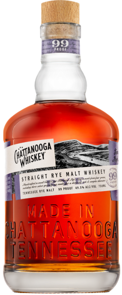 Chattanooga Whiskey Straight Rye Malt Whiskey 99 Proof