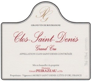 Domaine Gerard Peirazeau et Fils Clos-Saint-Denis Grand Cru