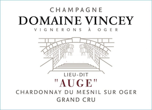 Domaine Vincey Champagne Brut Nature Blanc de Blancs Grand Cru "Auge Mesnil sur Oger"