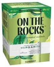 On The Rocks Sparkling Lime Margarita Can 4pk