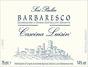 Cascina Luisin Barbaresco Sori Paolin DOCG