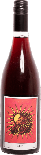 Sun Moon Rising Bubbly Red Leo