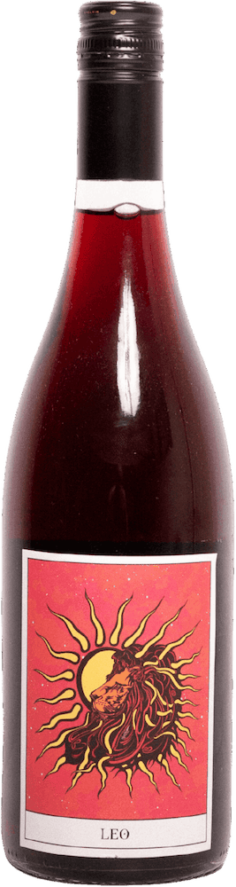 Sun Moon Rising Bubbly Red Leo