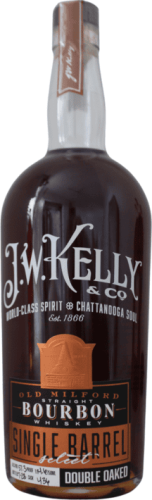 J.W. Kelly & Co. Straight Bourbon Whiskey "Old Milford" Single Barrel Select Double Oak