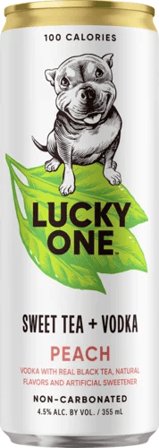 Lucky One Hard Tea Peach Can 4 Pack