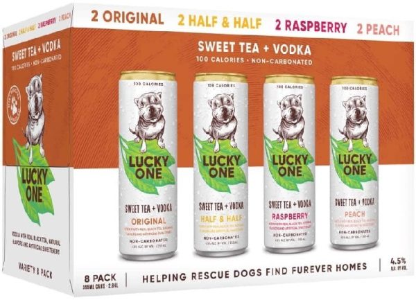 Lucky One Hard Tea Variety Can 8 Pack