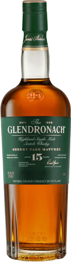 Glendronach Scotch Single Malt 15 Year