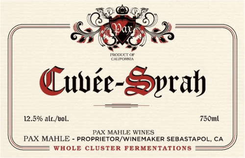 Pax Wine Cellars Syrah "Cuvee Syrah" Pax Wine Cellars Syrah "Cuvee Syrah"