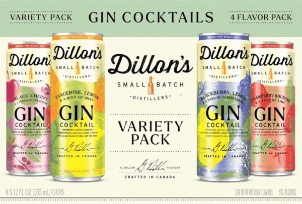 Dillon's Gin Cocktail Variety Pack 8pk Dillon's Gin Cocktail Variety Pack 8pk