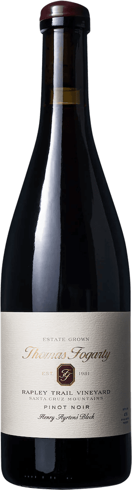 Thomas Fogarty Pinot Noir Rapley Trail Vineyard Henry Ayrton's Block Thomas Fogarty Pinot Noir Rapley Trail Vineyard Henry Ayrton's Block