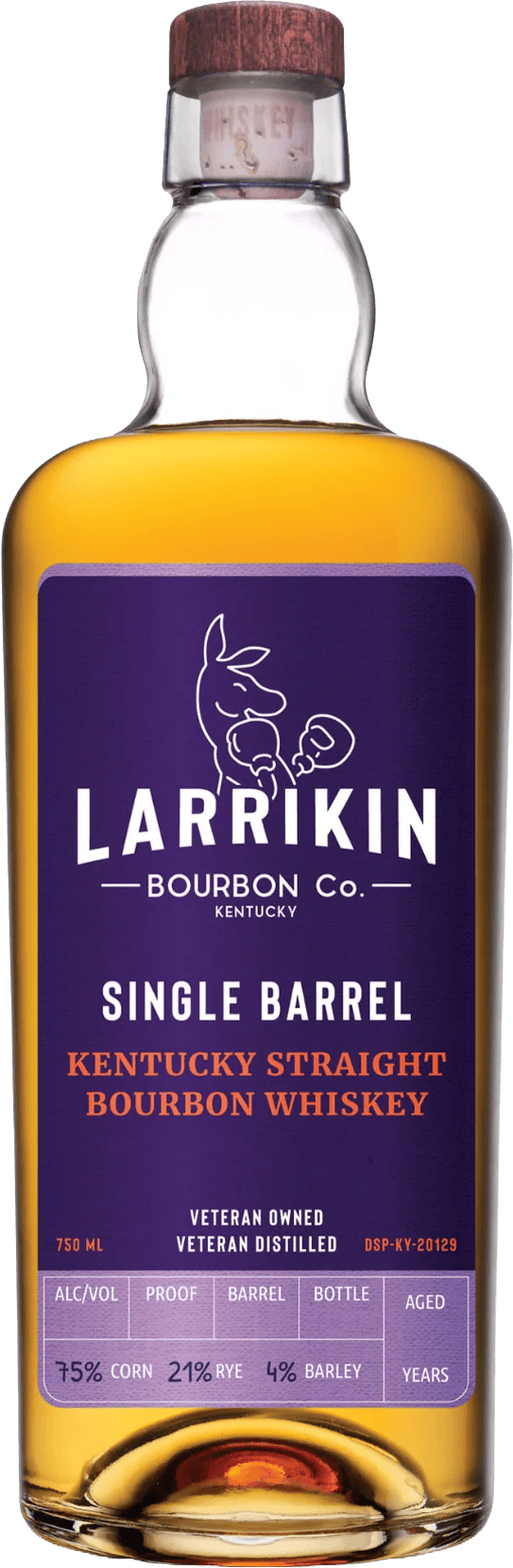 Larrikin Bourbon Co. Straight Bourbon Whiskey Single Barrel Larrikin Bourbon Co. Straight Bourbon Whiskey Single Barrel