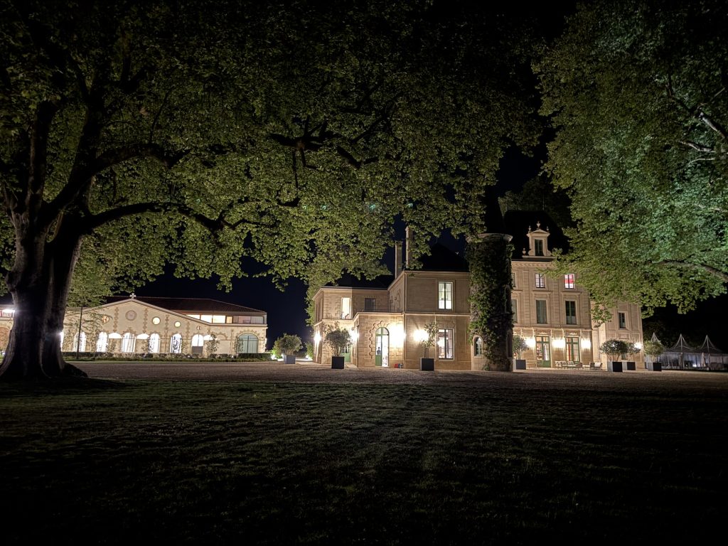 Chateau Cantemerl exterior night