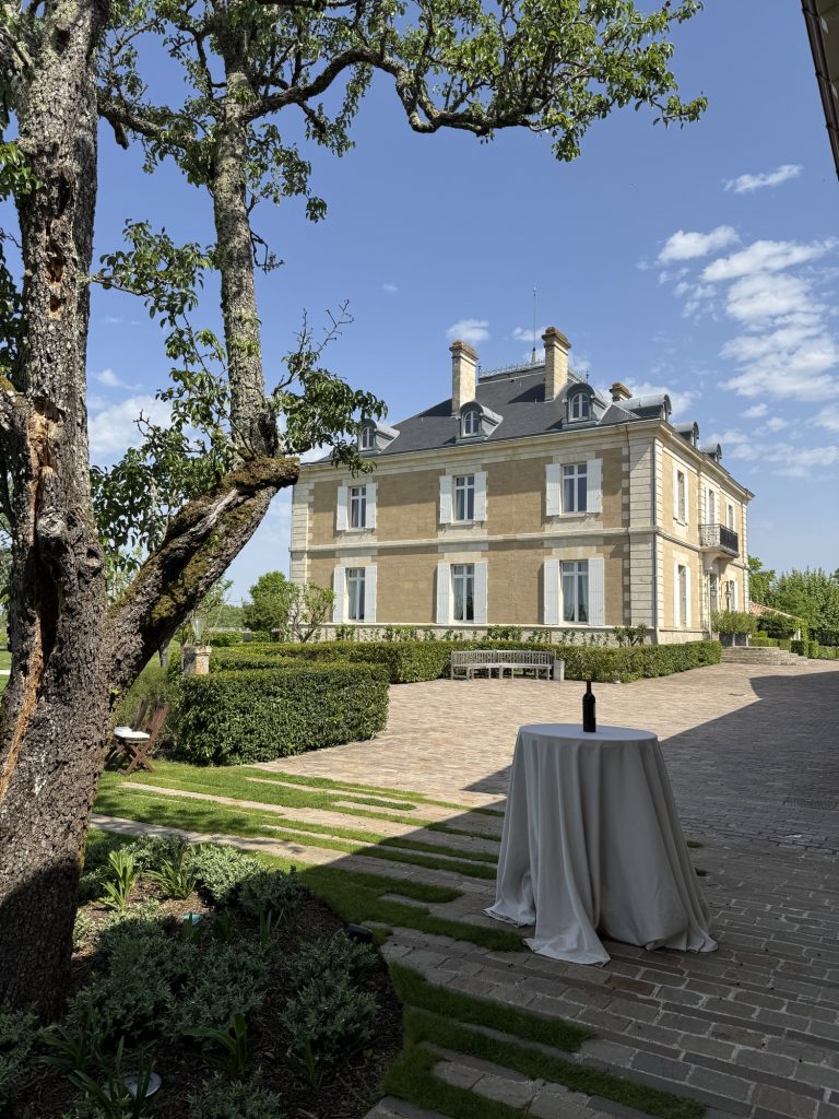 Château Haut-Bailly exterior and formal gardens, Pessac-Léognan Grand Cru Classé de Graves, Bordeaux