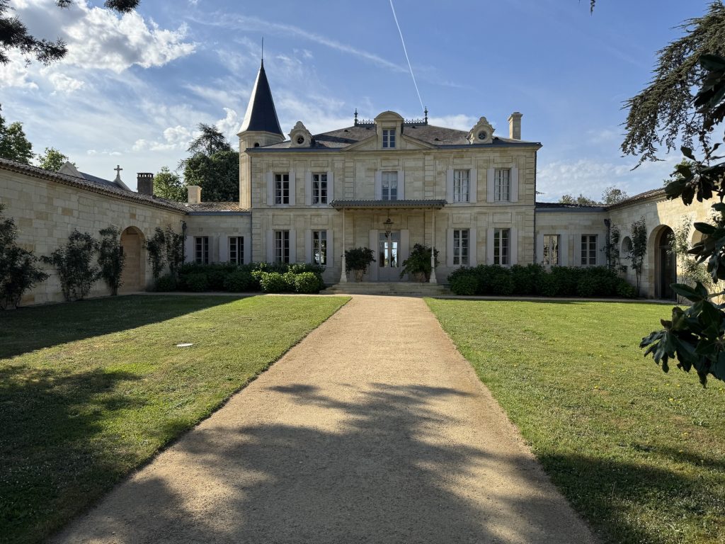 Château Palmer exterior with iconic turret, Margaux, Bordeaux Left Bank