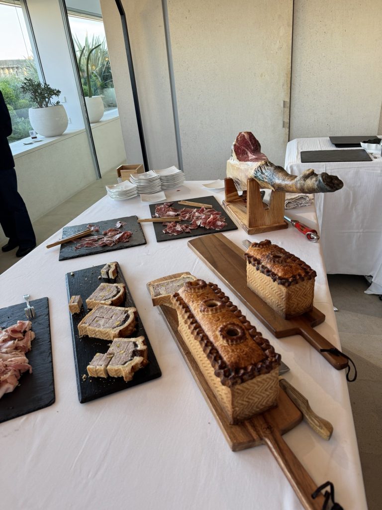 Charcuterie spread at the legendary Pontet Canet BBQ lunch, Pauillac, Bordeaux En Primeur 2025