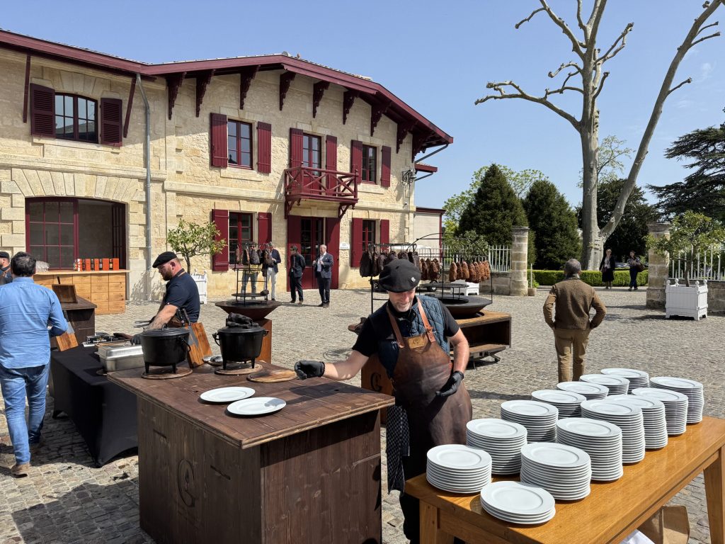Outdoor BBQ lunch at Château Pontet Canet, Pauillac, Bordeaux En Primeur 2025