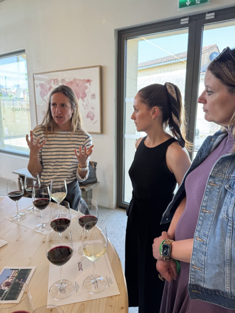 Tasting the 2025 barrel samples at Château Lafite Rothschild during Bordeaux En Primeur week