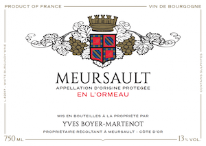 Yves Boyer-Martenot Meursault en l'Ormeau Yves Boyer-Martenot Meursault en l'Ormeau