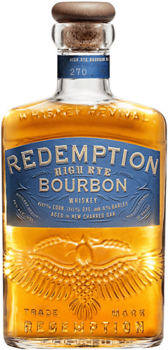 Redemption Bourbon High-Rye Aged In New Charred Oak Barrels