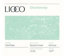 LIOCO Chardonnay "Tidal Break Vineyard" LIOCO Chardonnay "Tidal Break Vineyard"