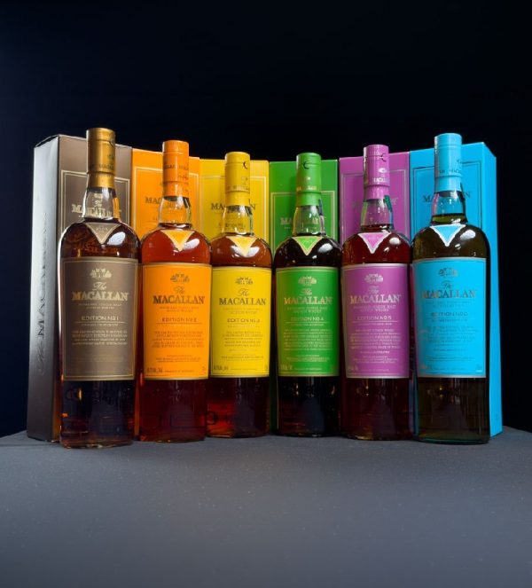 The Macallan Scotch Single Malt Edition Set No.'s 1-6 The Macallan Scotch Single Malt Edition Set No.'s 1-6