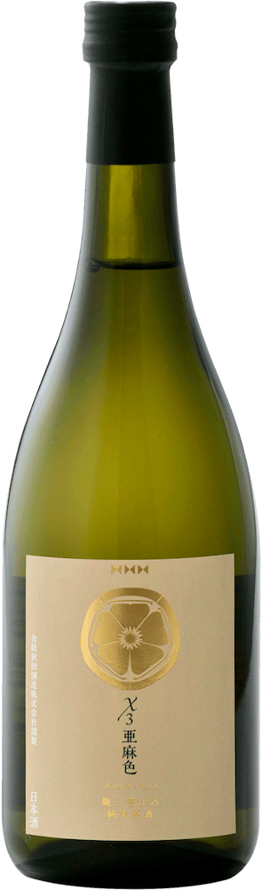 Kinmon Akita Shuzo Sake Junmai Genshu "X3 Amairo"