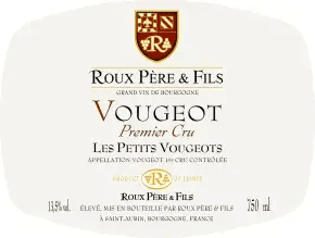 Roux Pere & Fils Vougeot 1er Cru Les Petits Vougeots Rouge