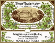 Weingut Max Ferd. Richter Graacher Domprobst Riesling TBA Weingut Max Ferd. Richter Graacher Domprobst Riesling TBA