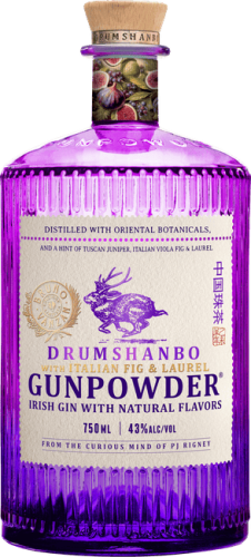 Drumshanbo Irish Gin Gunpowder With Italian Fig & Laurel Drumshanbo Irish Gin Gunpowder With Italian Fig & Laurel