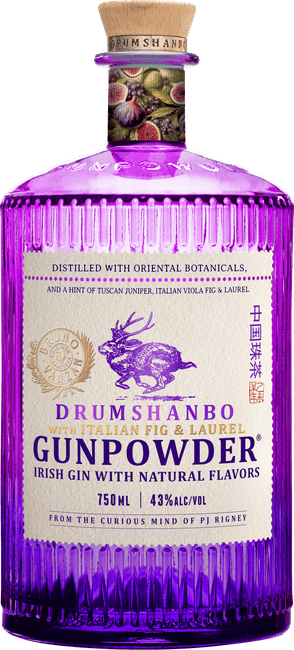 Drumshanbo Irish Gin Gunpowder With Italian Fig & Laurel Drumshanbo Irish Gin Gunpowder With Italian Fig & Laurel