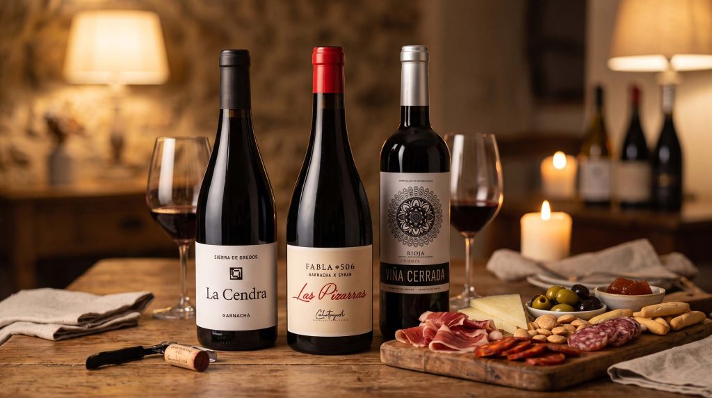 3 great Spanish wines under on a table